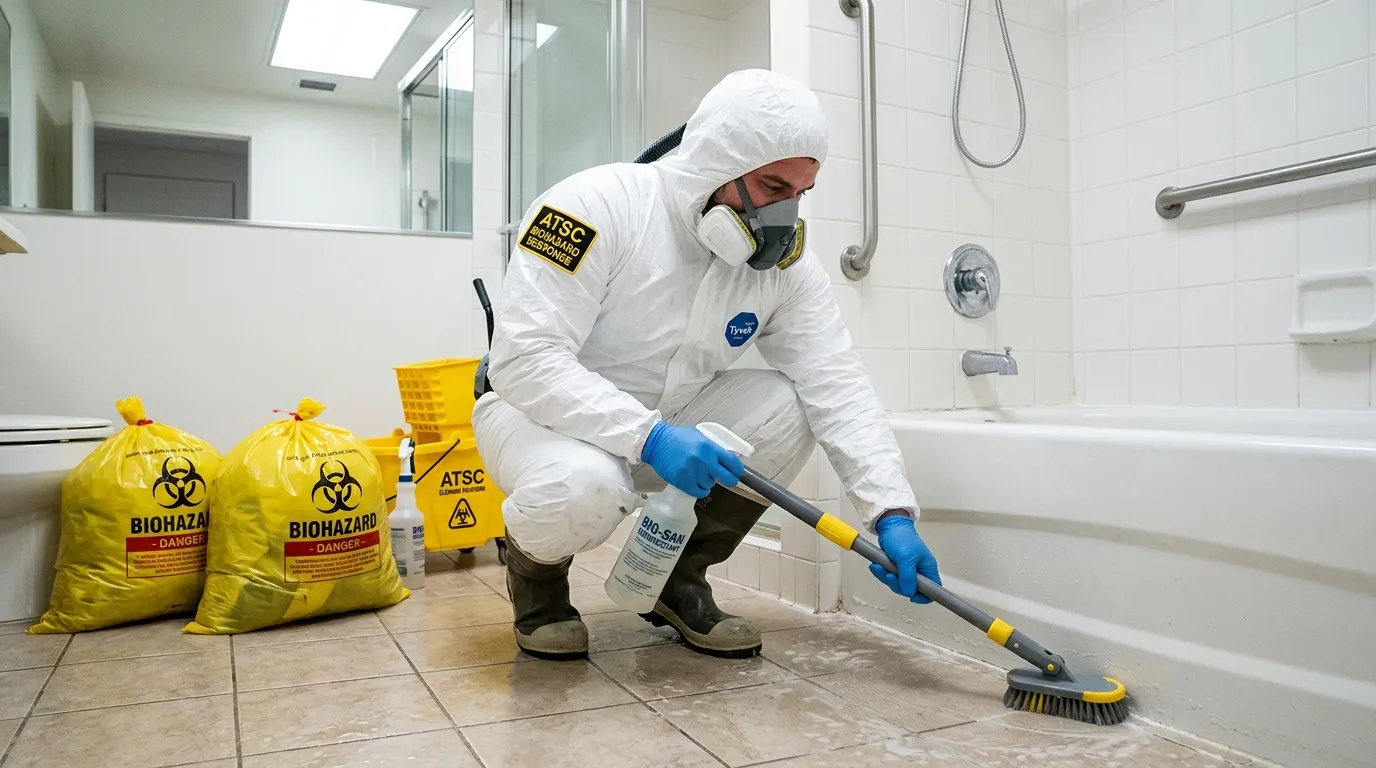 Decontamination equipment deployed for Blood Cleanup in Arlington Heights